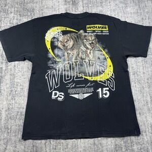 Darc Sport Men's Short Sleeve Run with Us Distressed T-Shirt Tale of 2 Wolves XL